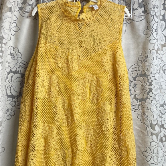 Cato Dresses & Skirts - Cato Sunflower Over Laced Dress 22/24